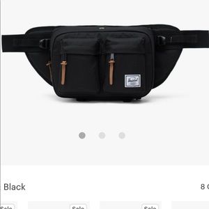 Black Herschel cross bag